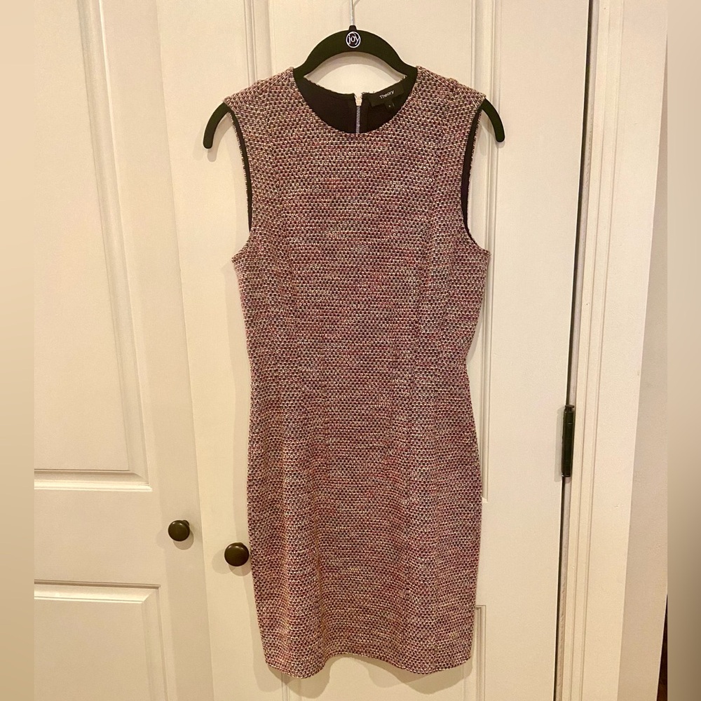 Theory Multicolor Textured Midi Dress